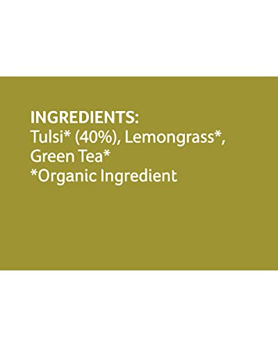 Image of Organic Tattva, Organic Tulsi Lemon Tea- 20 Tea Bags | All Natural Flavour, Zero Calories - Boosts Metabolism & Reduces Waist