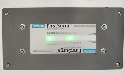 Flush Mount Plate for Siemens FirstSurge Whole House Surge Protection Device, Acrylic - Gray