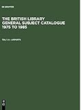 A - Airports (British Library General Subject Catalogue 1975 to 1985)