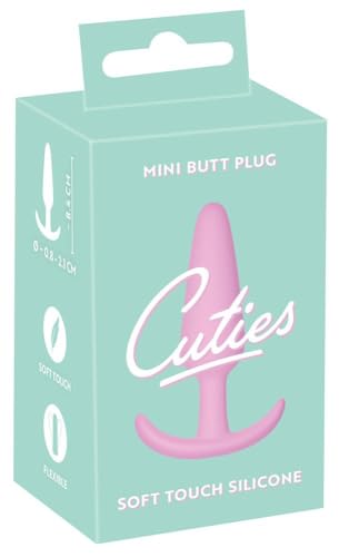 Cuties Mini Butt Plug Plugs anals Rose 8.4 cm/0.8-2.1 cm