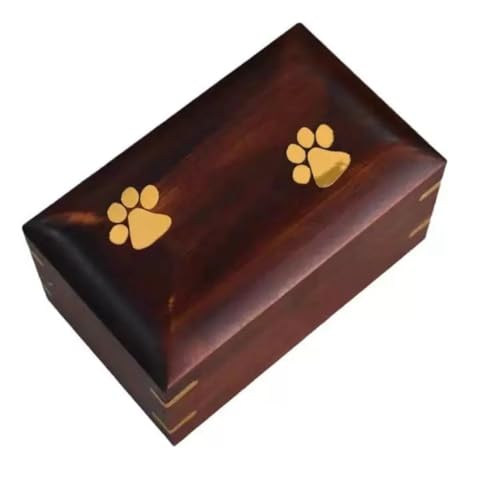 Wooden cat pet urn, Size (5 inches x 2.99 inches x 2.56 inches), Providing Another Home for Your Beloved pet