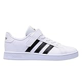 Adidas Grand Court Sneaker, Weiß Schwarz Weiß, 30 EU