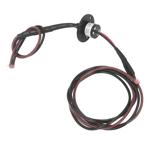 Anillo Colector Eléctrico De 2 Cables, 20 A 250 RPM Contacto Eléctrico Giratorio Colector De Anillo Conductor Contacto De Anillo Eléctrico Anillo Colector De Motor Eléctrico Conector Giratorio