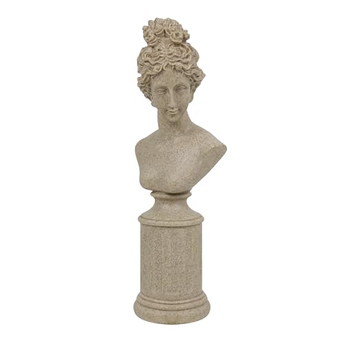 Escultura de Busto Femenino Clásico Moderno 12.5 in