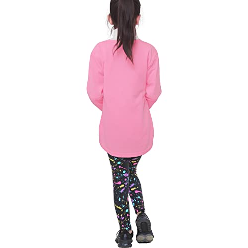 Image of A2Z 4 Kids Girls Love Crop Top T-Shirt And Splash Fashion Leggings Girls Pants Kids Outfit Sets Age 5-14 Years