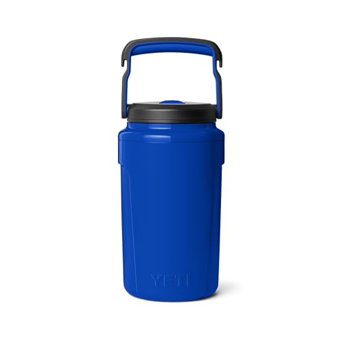 Image of YETI Silo Half Gallon Insulated Straw Cap Water Jug - Leakproof, Lightweight Sports Bottle with Fence Hook Handle - Keeps Drinks Ice-Cold - Ideal for Gym, Sports & Tournaments, Royal Blue