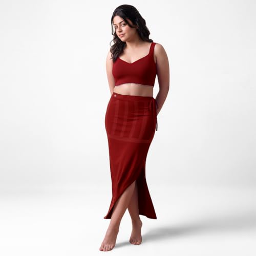 Image of dermawear Women Blended Fabric Saree Shapewear Petticoat (SS-406)