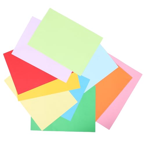 SHINEOFI 100 Hojas Papel de Origami y Papel de Impresión de Gramaje Alto Multicolor para Proyectos Publicitarios y Manualidades, Resistente Decoloración y Fácil de Doblar
