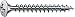 Produktbild SPAX Universalschraube, 3,5 x 30 mm, 1000 Stück, Kreuzschlitz Z2, Linsensenkkopf, Vollgewinde, 4CUT, Vernickelt, E1J, 0241030350305