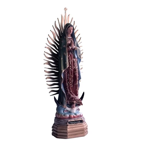 Estatua Virgen de Guadalupe de Resina 12 pulg