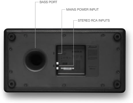 Marshall Stanmore IV Bluetooth Home Speaker - Room-to-Room Stereo Sound with Bass and Treble Controls | Plug-in Powered | Record Player Compatible - Black — view 6