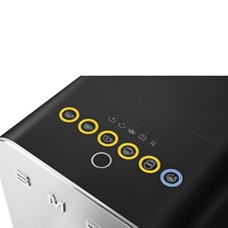 Smeg BCC13BLMUK Bean to Cup Coffee Machine with an Integrated Milk System, 1.4L, 1350W, Matte Black