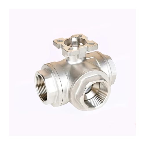 Vanne trois voies filetée DN40 type T pour contrôle de débit d'eau - 4