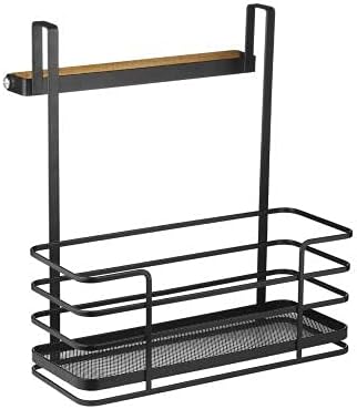 Lakeland Black Mesh Metal Over-Door Cupboard Organiser