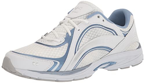 Ryka Women's Sky Walk Walking Shoe, White/Blue, 10.5 M US