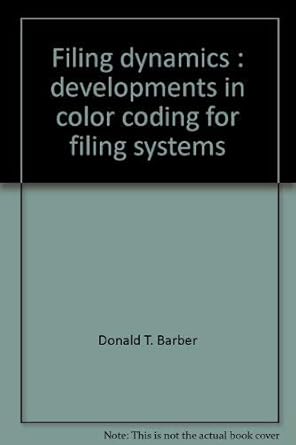 Filing dynamics: Developments in color coding for filing systems ...