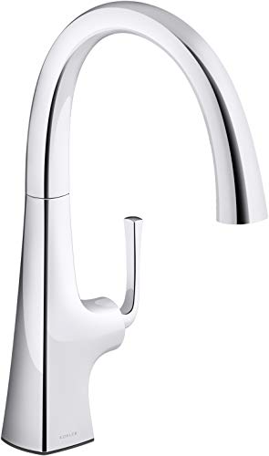 Promo 40% OFF Kohler K-22065-CP Graze Kitchen Sink Faucet, Polished Chrome