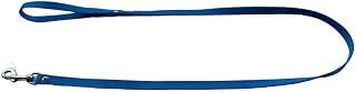 Hundeleine aus Nylon – Handgefertigt in Griechenland – Robuste und verstellbare Hundeleine für kleine, mittlere und große Hunde (Blau, 1.5 cm / 120 cm)