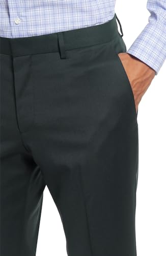 HUGO Mens Wool Blend Super Flex Suit Pants Green 34R4