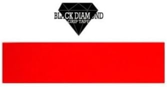 Black Diamond Skateboard Grip Tape Sheet Red 9"