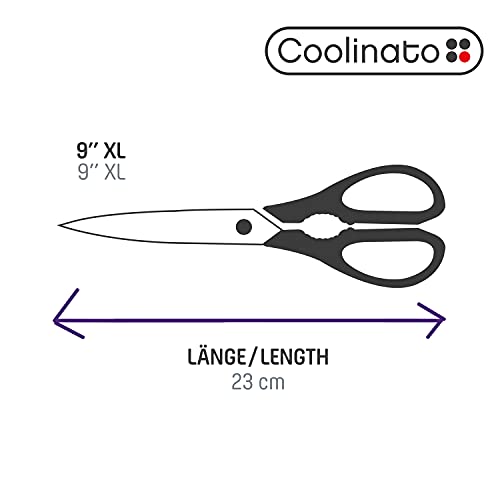 Coolinato XL Küchenschere 23 cm aus rostfreiem Stahl für den Haushalt