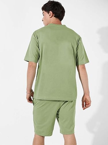 Image of Zombom Men's Co Ord Set || Cotton Lycra Printed Night Dress for Men || Sleepwear Pajama Set for Men || Casual Home Wear Set || Shorts Pajamas Set || Night Suit for Adults