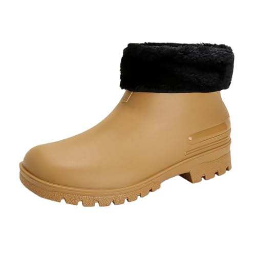 レインブーツ レディース ショート レインシューズ 防水 雨靴 ラバーブーツ ショートブーツ レインシューズ 梅雨対策 滑り止め 台風 通勤 通学 おしゃれ 軽量 柔らかい きれい 晴雨兼用 rain boots women 履きやすい (コットン[取り外