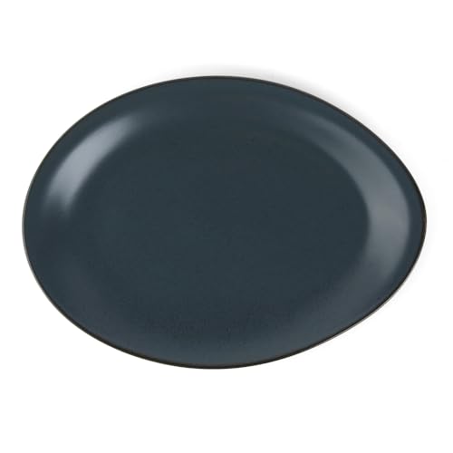 Holst Porzellan RT 636 - Fuente ovalada de porcelana (36 x 27 cm, 36 x 27 x 4 cm), color azul