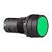 CP2B-M1E20G, 22mm momentary pushbutton Switch, Unibody, IP66 Flush Head, Push in Wiring, 120V 8A, 2NO, Green
