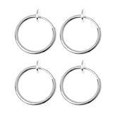 No necesitas perforarte el orificio de la oreja para disfrutar del aspecto de los anillos. Decora tu nariz, oreja o labio, resalta la personalidad.