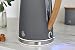 Swan SK14610WGRYN Nordic Jug Kettle, Wood Effect, Soft Touch, 1.7L 3KW, Matte Slate Grey