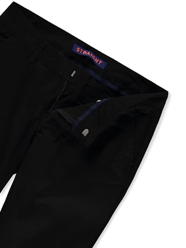 French Toast Women's Stretch Twill Straight Leg Pant Black Size 6 Junior Girls3