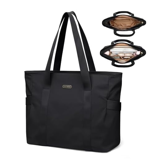GOLF SUPAGS Bolsa Tote para Mujeres Bolso Hombro Multifuncional para Mujer de 14 Pulgadas Bolsa Tote Ligera para Negocios, Escuela, Viajes (Negro)