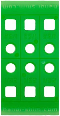 Handi-Shim, Green HS13240GR Plastic Construction Shims/Spacers, 40 Pack, 1/32-Inch, 40