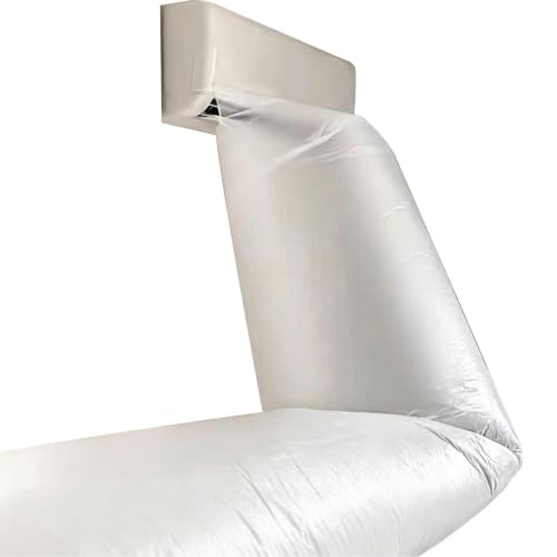 Bolso Guía para Aire Acondicionado | 12M Bolsas de soplado de aire acondicionado cortable | Bolsas de soplado de CA flexibles con rollo de cinta | Accesorios de CA para conductos de ventilación