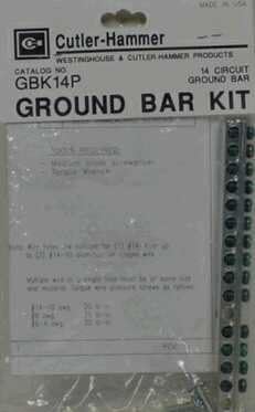 Cutler Hammer Ground Bar 16 Circuits Bulk3