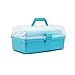 AOTPA Bait Container Fishing Lure Tackle Box Portable Handle Plastic Fishing Accessories Storage Case Three-Layer Design High Strength Boxs Fishing Gear Storage Box