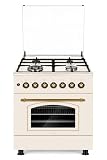 CUCINA LAREL 60X60 4 FUOCHI ACC ELET FORNO A GAS VENTILATO RUSTICA GRIGLIE GHISA
