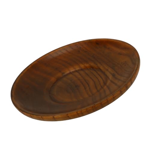 GRIRIW Wood Sauce Dish Multi-functional Shaped Plate for Dipping Condiments and Serving for Home Parties and Restaurants Lightweight Plate