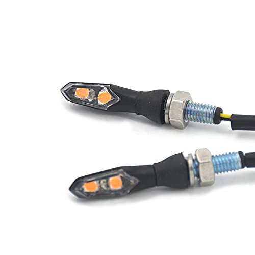 BLacOh Intermitentes Moto 12V Mini motocicleta General LED lámpara de señal de giro luces indicadoras de moto Intermitentes Led Moto Homologados(Color:4 pcs)