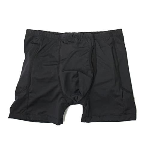 Traceless Invisible Hip Enhancer Shaper Briefs Breathable Butt Lifting Belly Control Short 4 Pad (Color : Black, Size : X-Large) #TOP5