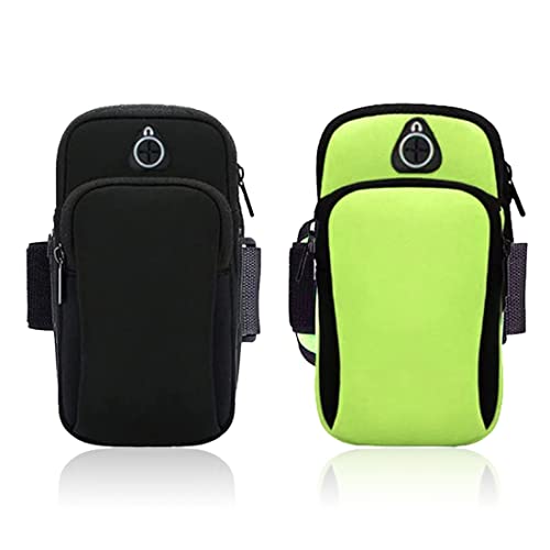 2 Piezas Brazalete Movil Running Deportivo,Bolsa de brazo deportivo profesional, Brazalete Móvil Deportivo Universa,Brazalete Móvil Deportivo Ajustable, Impermeable Teléfono Brazalete,hasta 7.0'