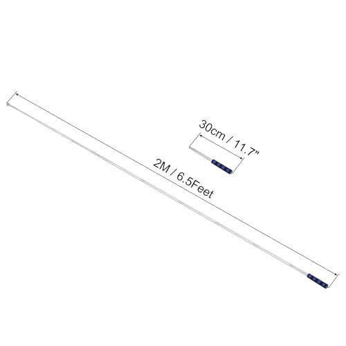 PATIKIL Mastros de bandeira telescópicos portáteis de 2 m, 2 conjuntos de bastões retráteis para pro