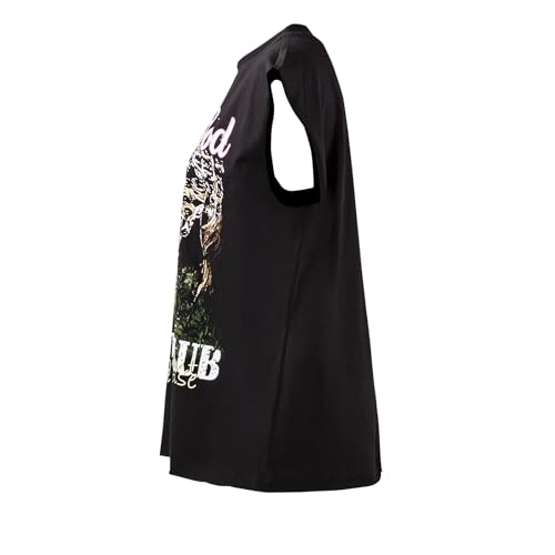 Women Sexy Graphic T Shirt Loose Fit Crew Neck Letter Print Sleeveless Tank Top Club Outfits3