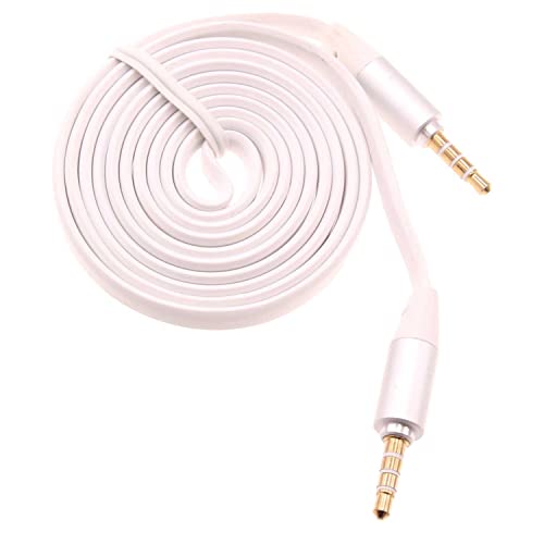 Cable Auxiliar de Audio Jack 3.5mm 3 pies plano