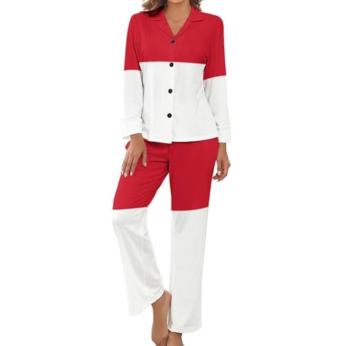 Pyjama femme drapeau indonésien ensemble chic 2 pièces grande taille