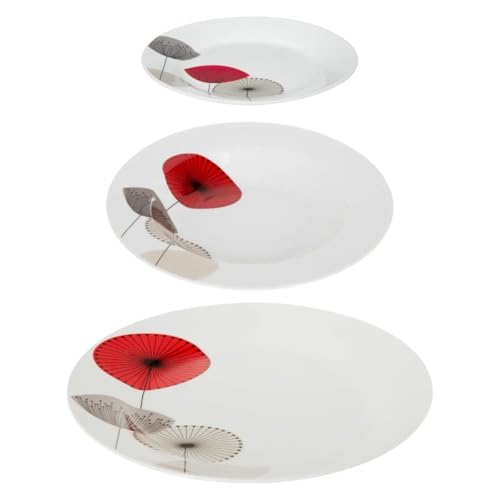 Secret de Gourmet - Service de Table 18 Pièces Osara 27cm Blanc