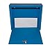 Adir Metal Suggestion Box with Lock and Slot, Wall Mount Deposit Box for Payments and Checks, Office Mail Box for Employees, Mailbox for House, Safe Drop Box with Keys - 3x10x12 Inch Blue
