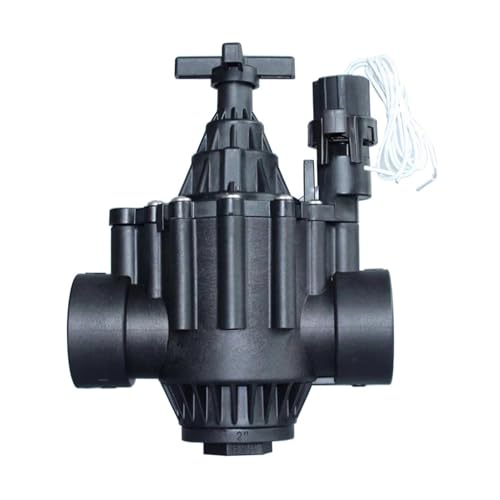 SASJQVMX Válvula Solenoide De Riego Fit For Jardín, Válvula De Nailon De 1-1/2 'y 2', Normalmente Cerrada, 220V, 12V Y 24V, Apta Fit For Riego De Paisaje De Jardín Y Granja(1-1/2',220VAC)