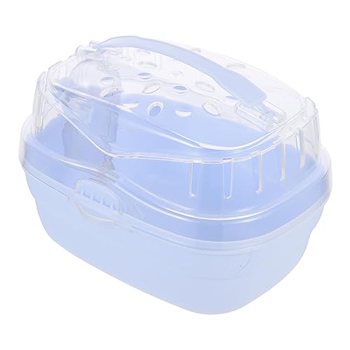 GANAZONO Breathable Hamster Carrier Portable Plastic Small Pet Travel Cage for Hamsters Comfortable and Convenient Outdoor Box for Safe Transport of Small Animals